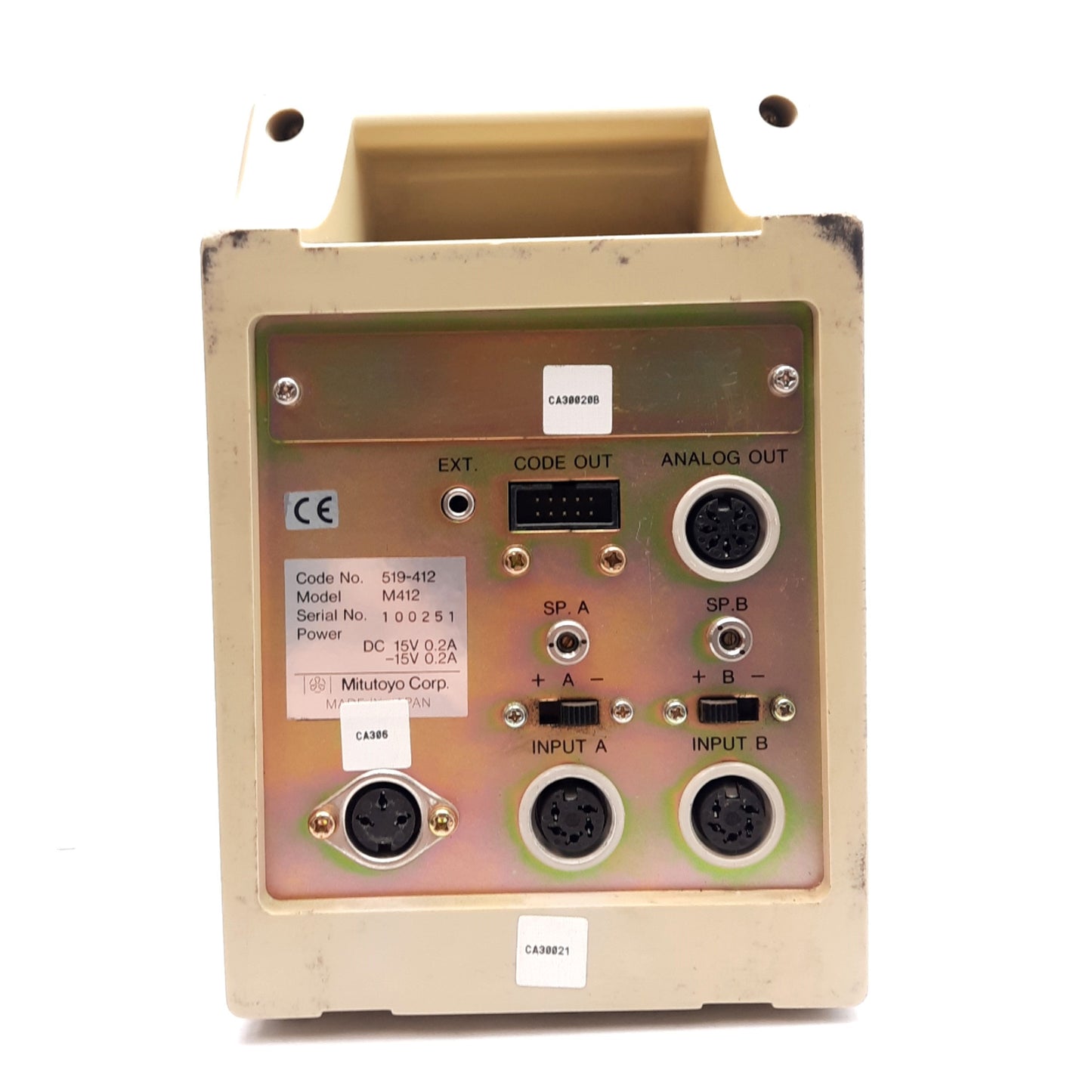Used Mitutoyo 519-412 M412 Digital Mu-Checker 0.000005in Accuracy ±15VDC Power Supply