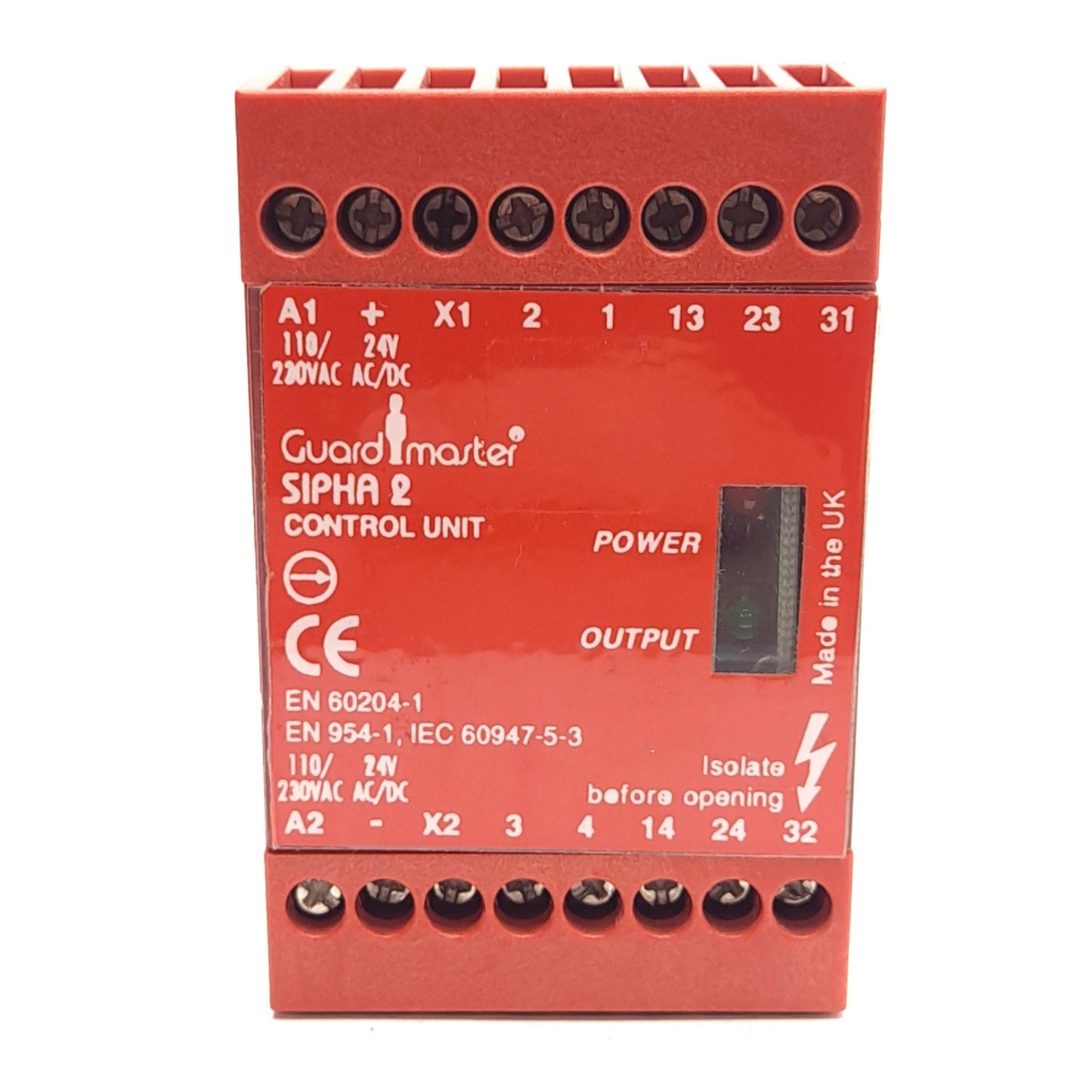 Used Allen Bradley 440N-S32021 SIPHA 2 Control Unit Safety Relay 24V/110/230VAC