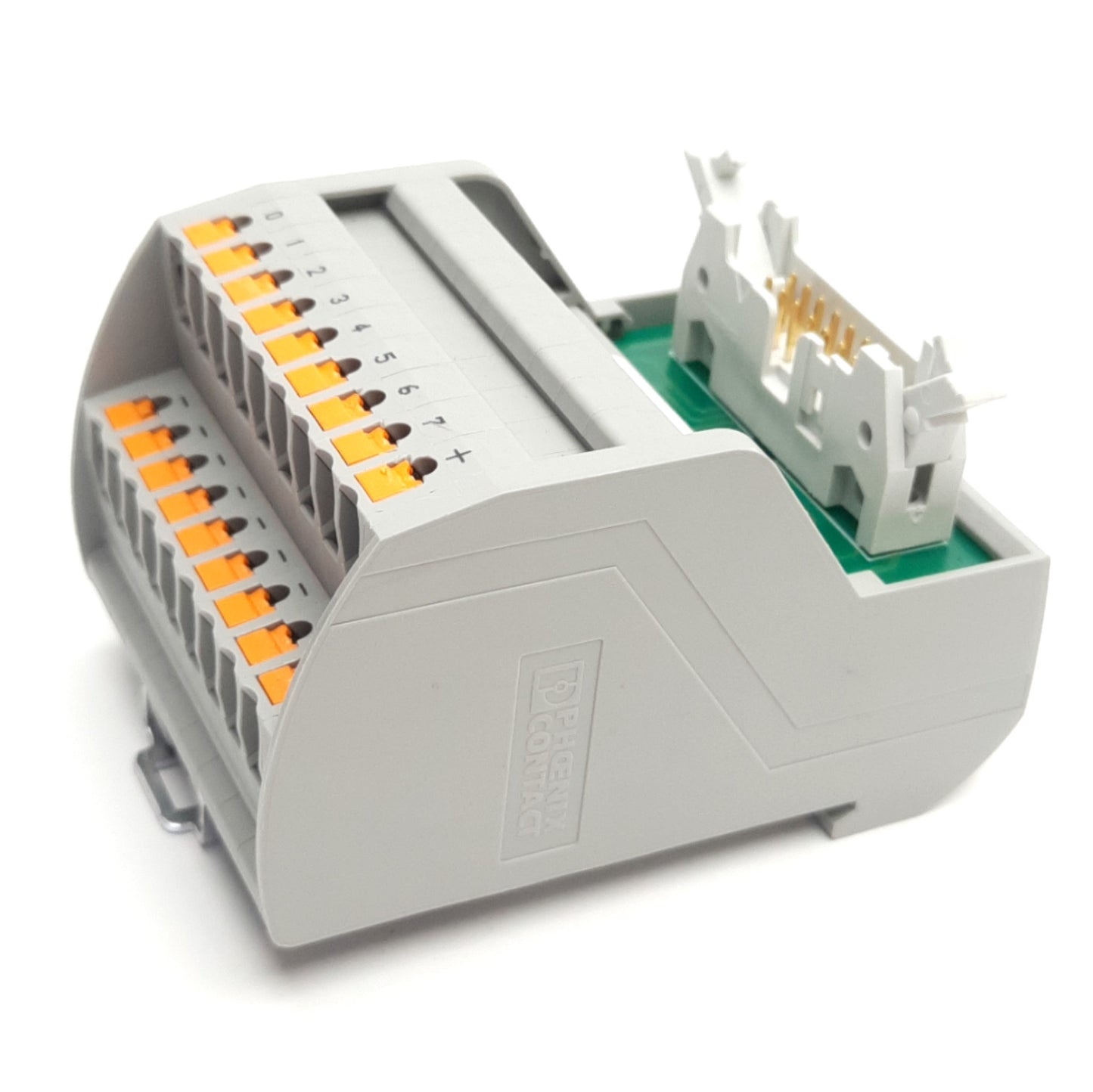 Used Phoenix Contact VIP-2/PT/FLK14/8M/PLC Breakout Module, 25VAC/60VDC 3A Max