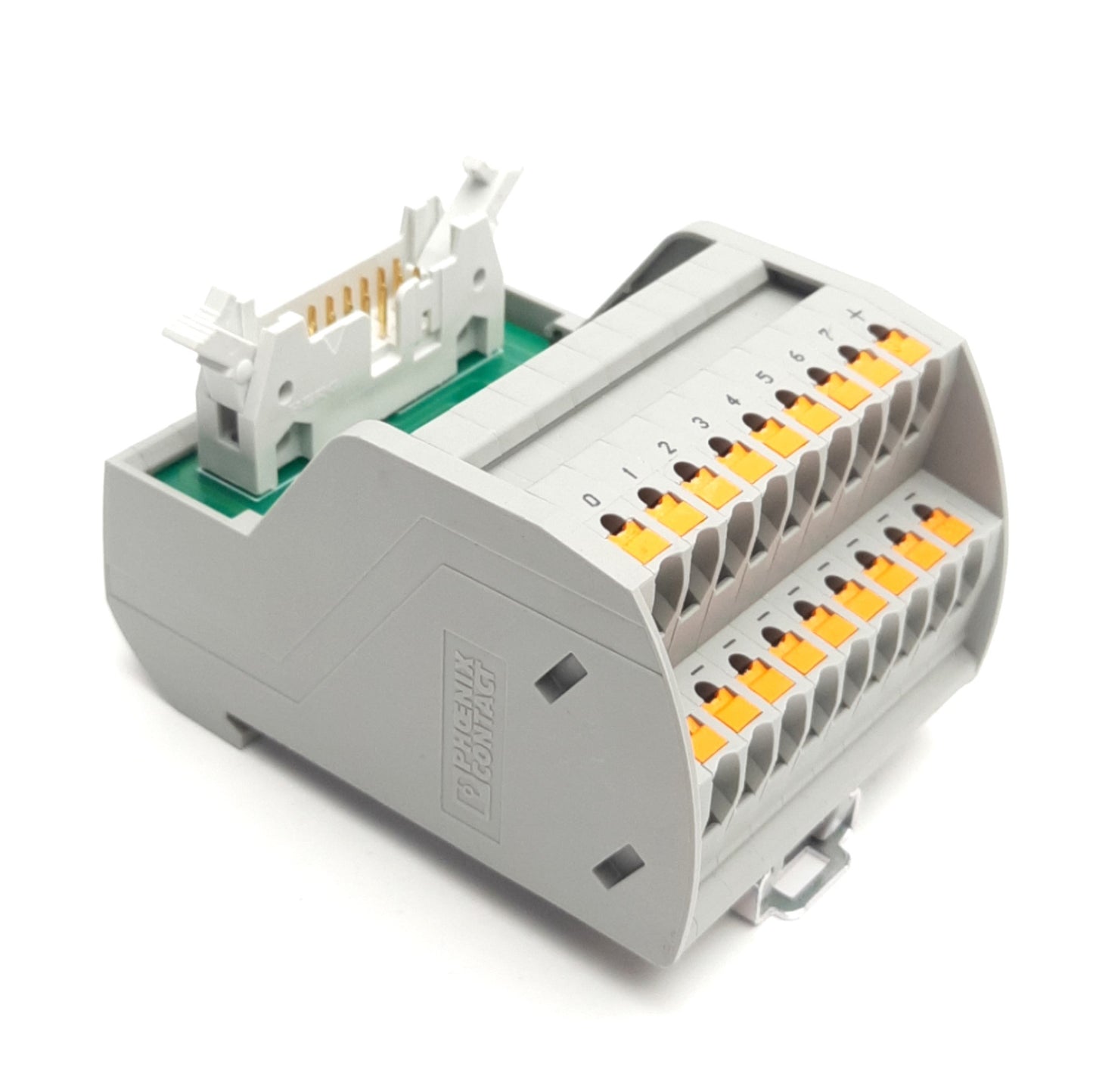 Used Phoenix Contact VIP-2/PT/FLK14/8M/PLC Breakout Module, 25VAC/60VDC 3A Max