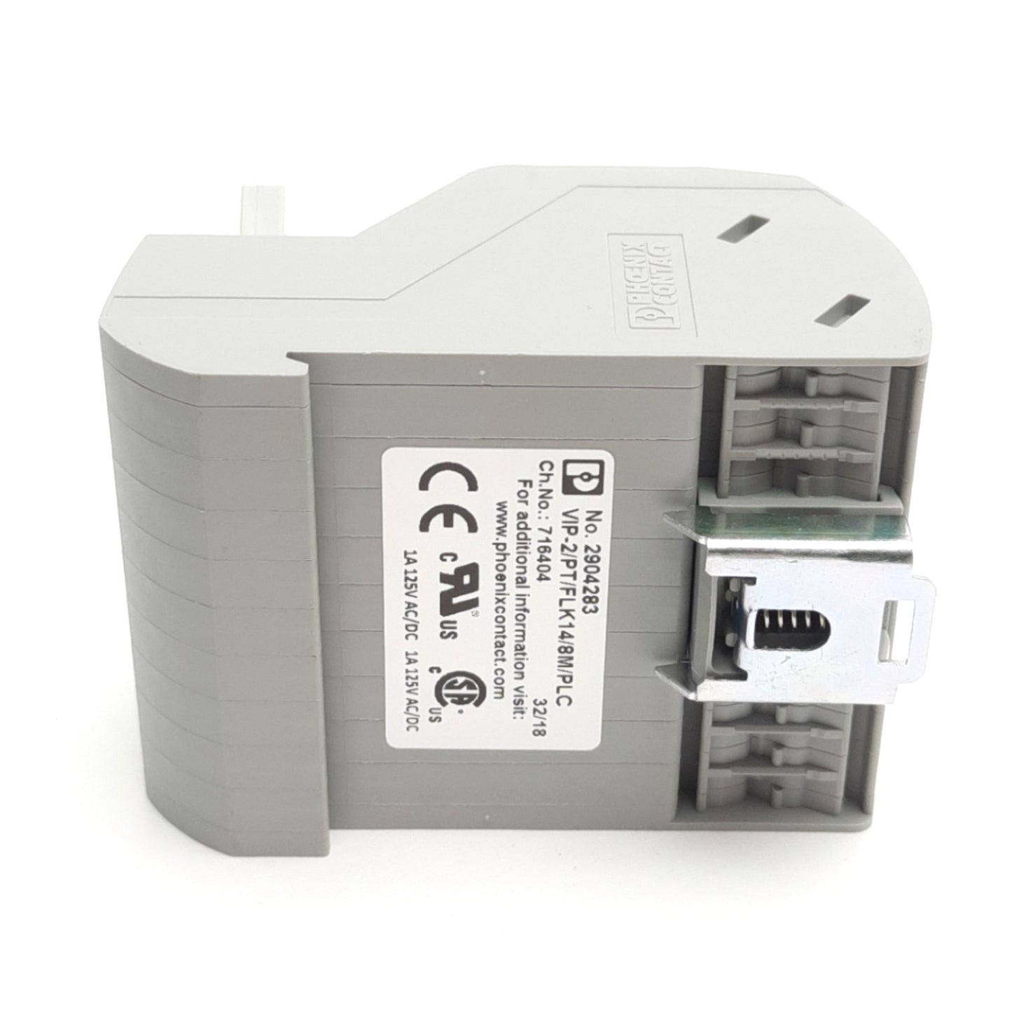 Used Phoenix Contact VIP-2/PT/FLK14/8M/PLC Breakout Module, 25VAC/60VDC 3A Max