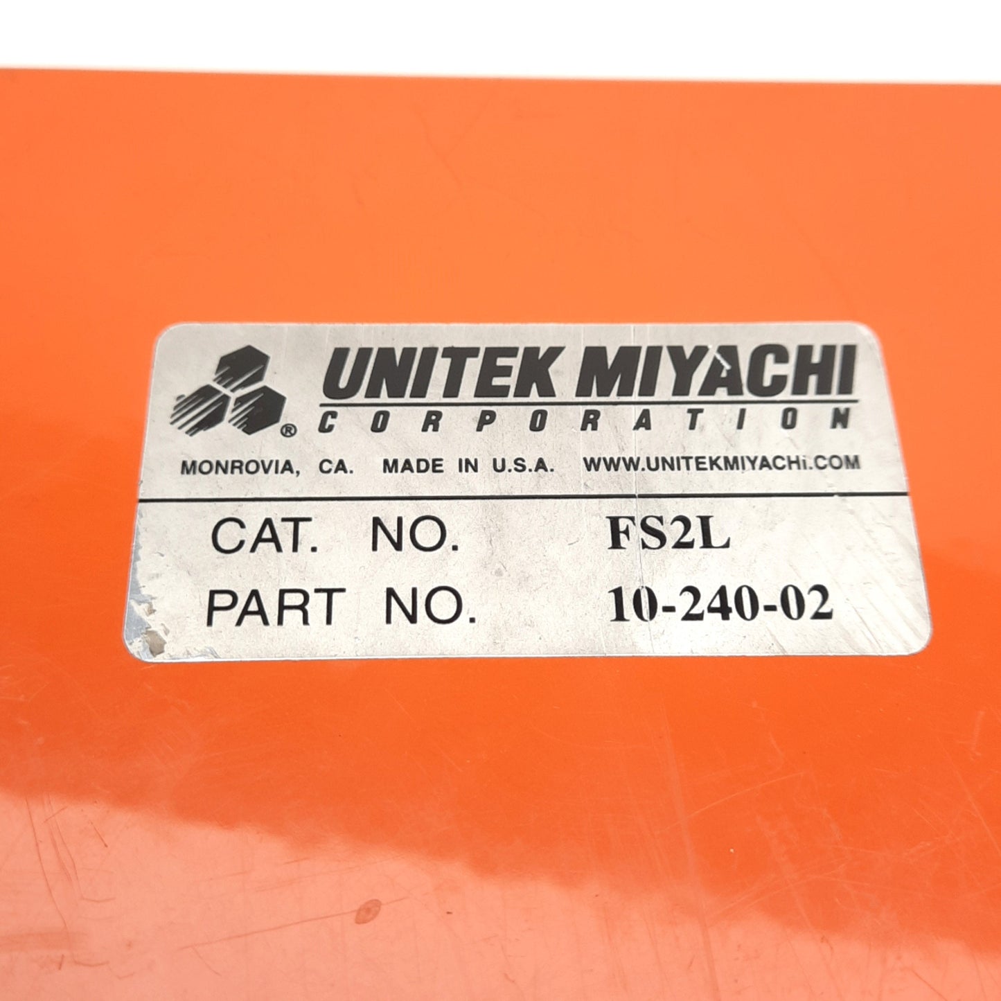 Used Unitek Miyachi 10-240-02 FS2L Two-Level Foot Switch and Guard, 3-Wire, 8ft Cable