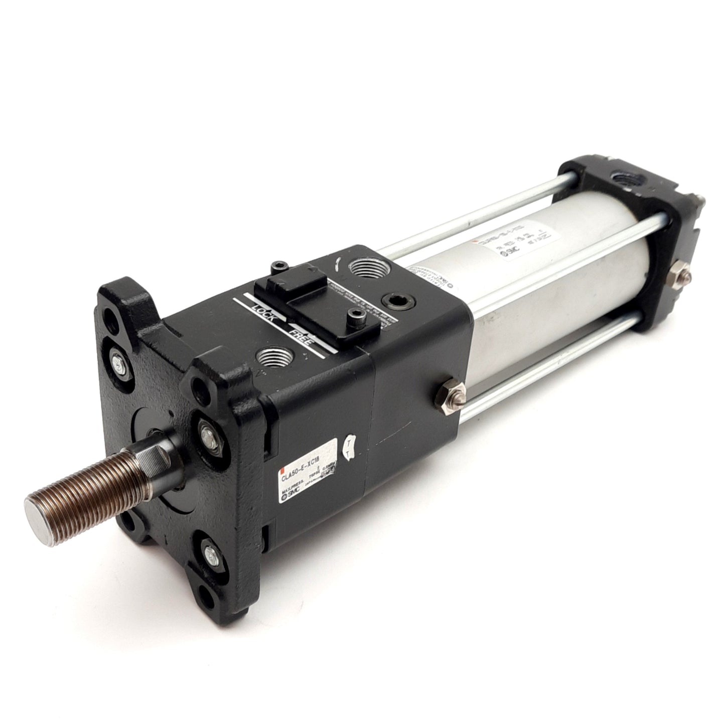 Used SMC CDLAFN50-100-E-X1US Fine Lock Pneumatic Cylinder, ø50mm Bore, 100mm Stroke
