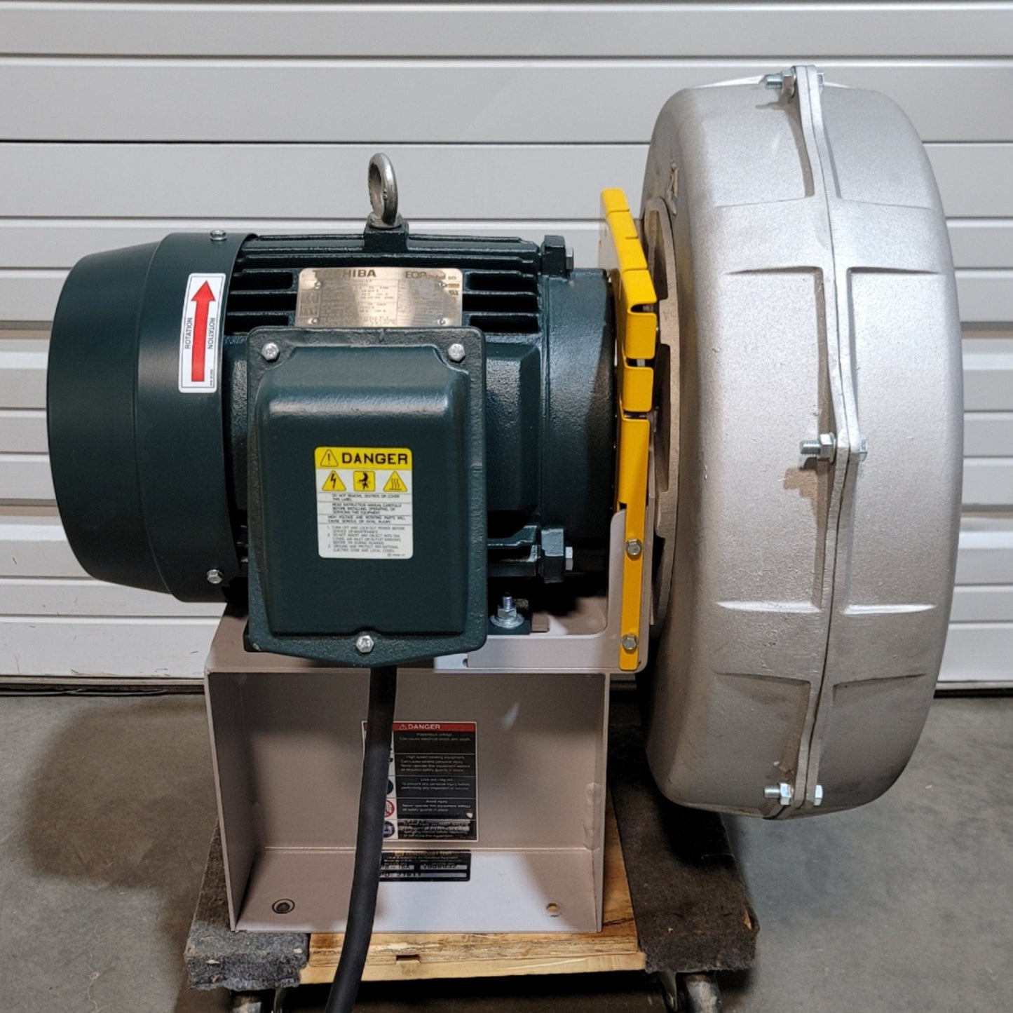 Used Cincinnati Fan PB-15A Centrifugal Blower 3600CFM, 7.5Hp, 230/460VAC 3-Ph 18/9A