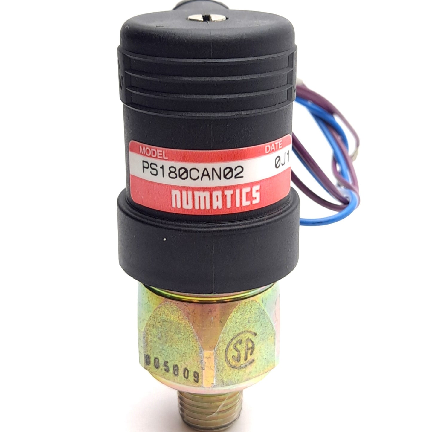 Used Numatics PS180CAN02 Pressure Switch, 14-150psig, 300psi Max, 1/8" NPTF