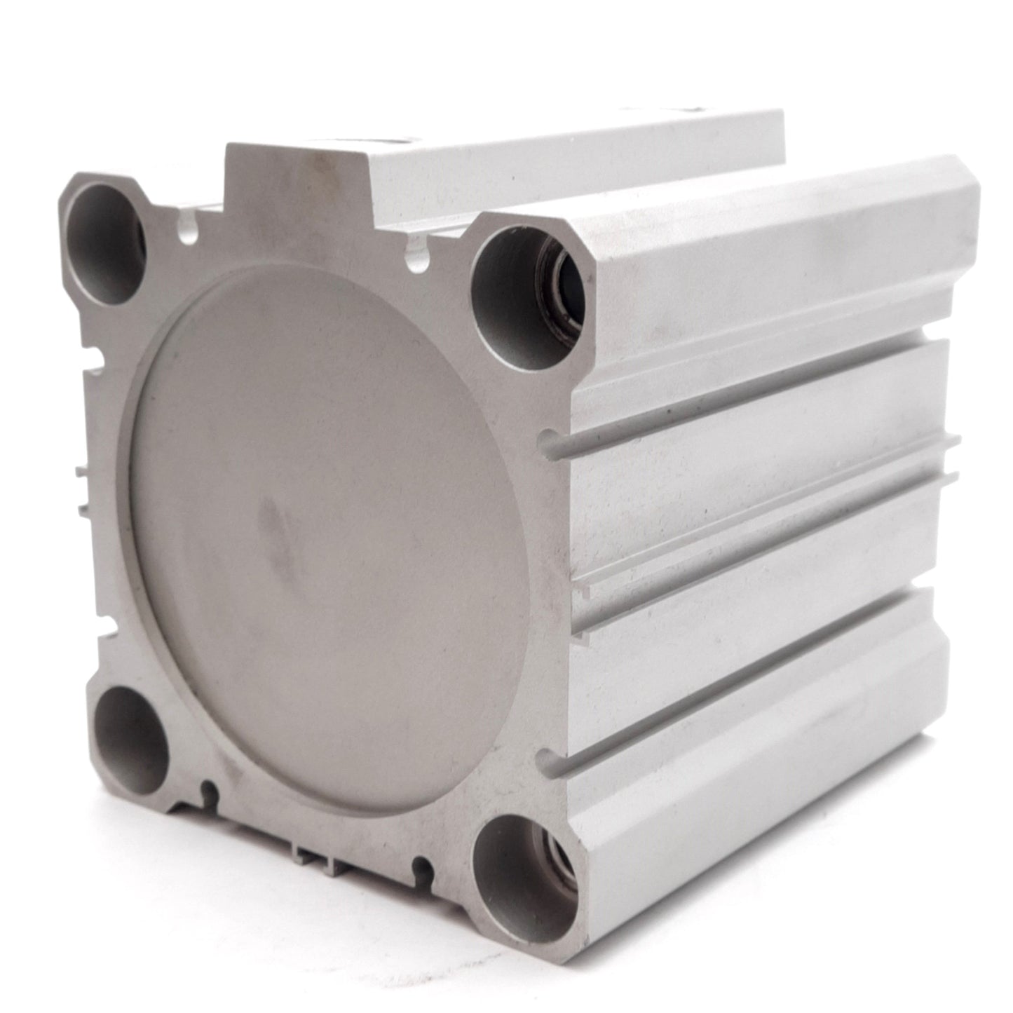Used SMC NCDQ2B80-50D Compact Pneumatic Cylinder, ø80mm Bore, 50mm Stroke, 3/8in NPT