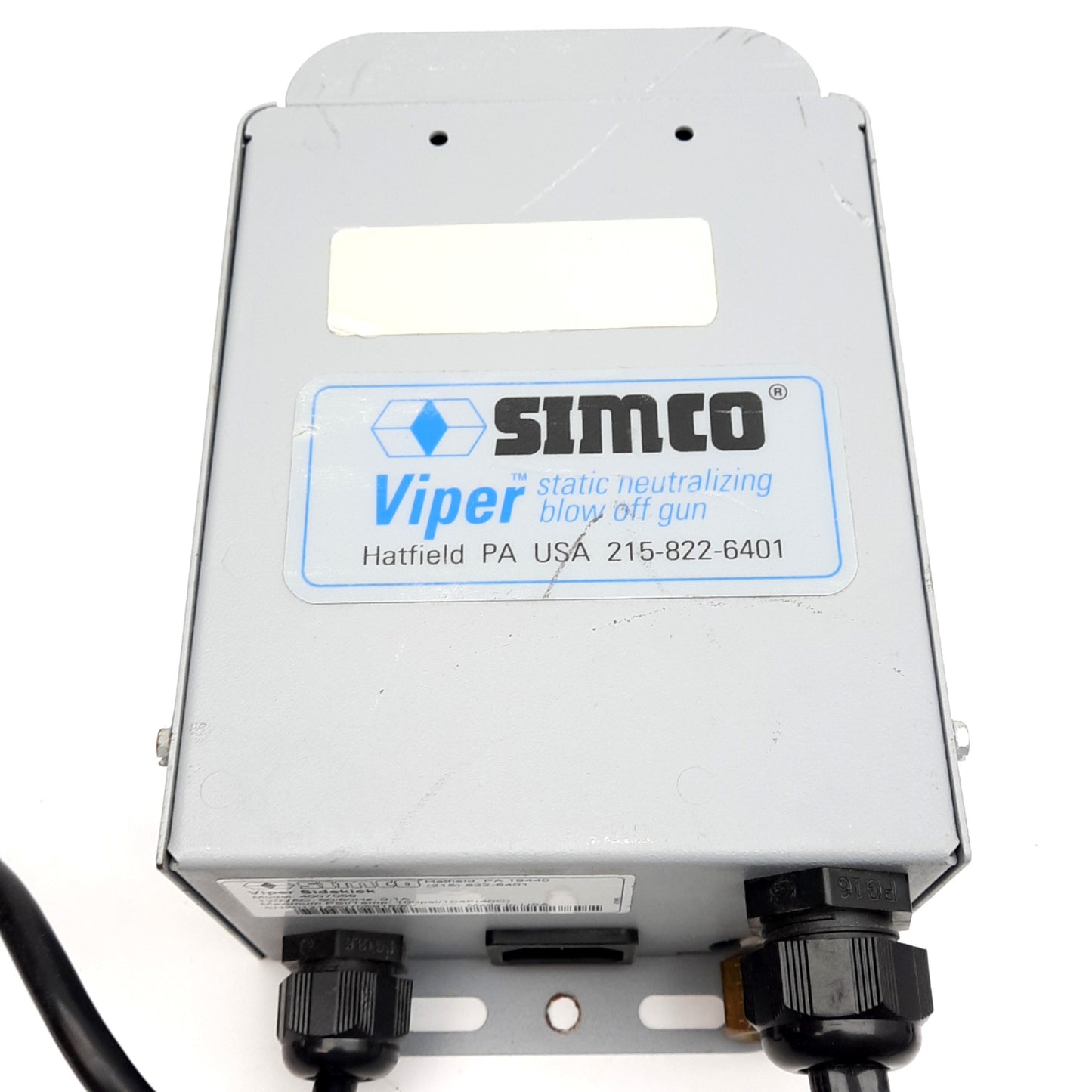 Used Simco 4007059 Viper Sidekick Static Neutralizing Gun, 120VAC, 18in Gooseneck