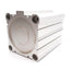 Used SMC NCDQ2B100-100D Compact Pneumatic Cylinder ø100mm Bore 100mm Stroke 3/8in NPT