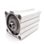 Used SMC NCDQ2B100-100D Compact Pneumatic Cylinder ø100mm Bore 100mm Stroke 3/8in NPT