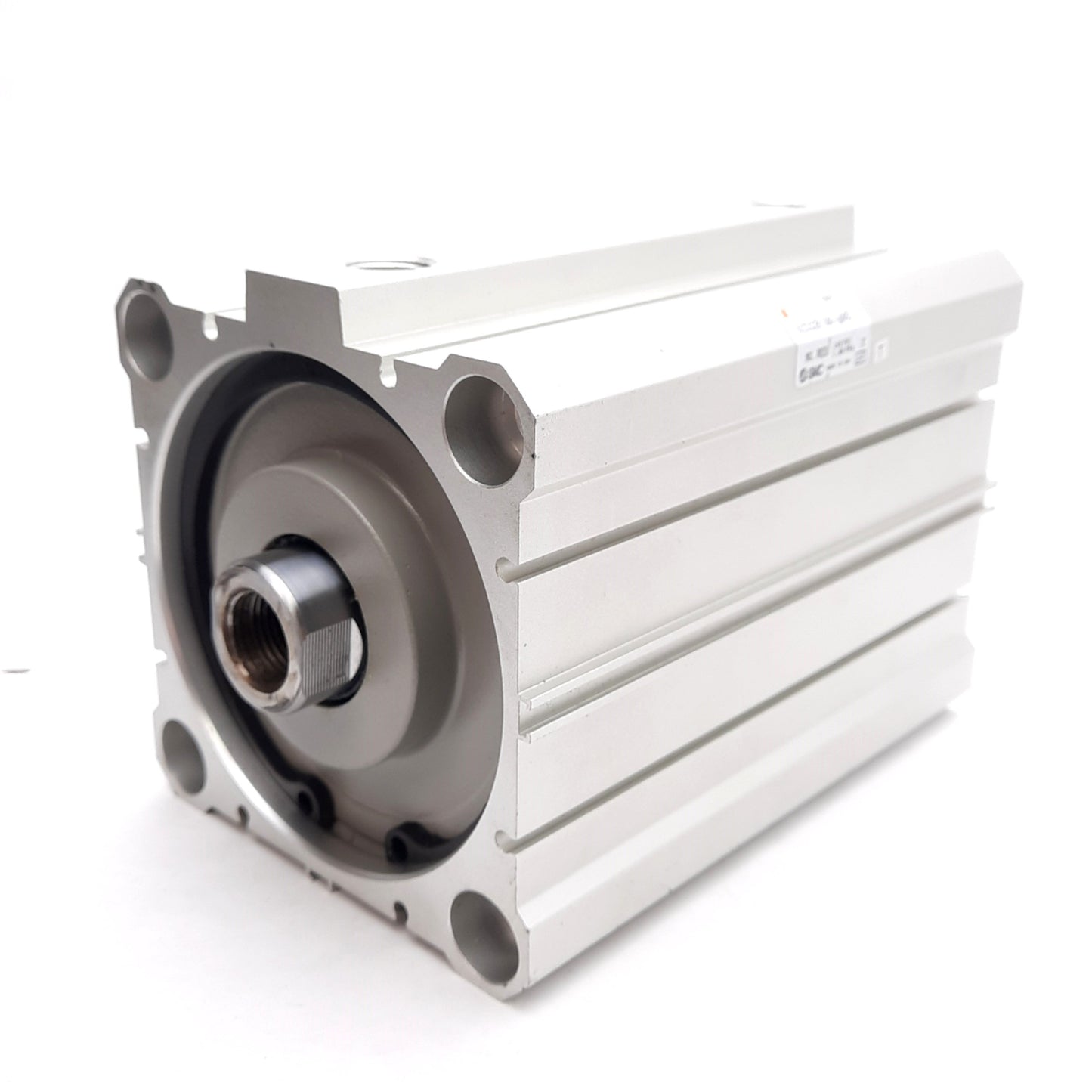 Used SMC NCDQ2B100-100D Compact Pneumatic Cylinder ø100mm Bore 100mm Stroke 3/8in NPT