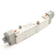 Used SMC SY5340-5LOZ Solenoid Valve 3-Pos Closed Center, 0.2-0.7MPa, 24VDC Coil