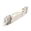 Used SMC SY5240-5LOZ Solenoid Valve, 2-Pos Double, 0.1-0.7MPa, 24VDC Coil