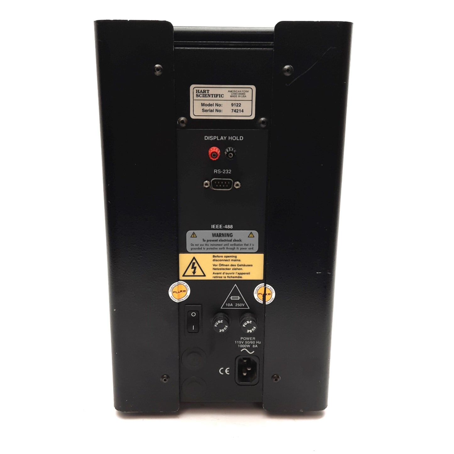 Used Hart Scientific 9122 Dry-Well Calibrator 35-600°C, (4x) ø3/4in Test Wells 115VAC