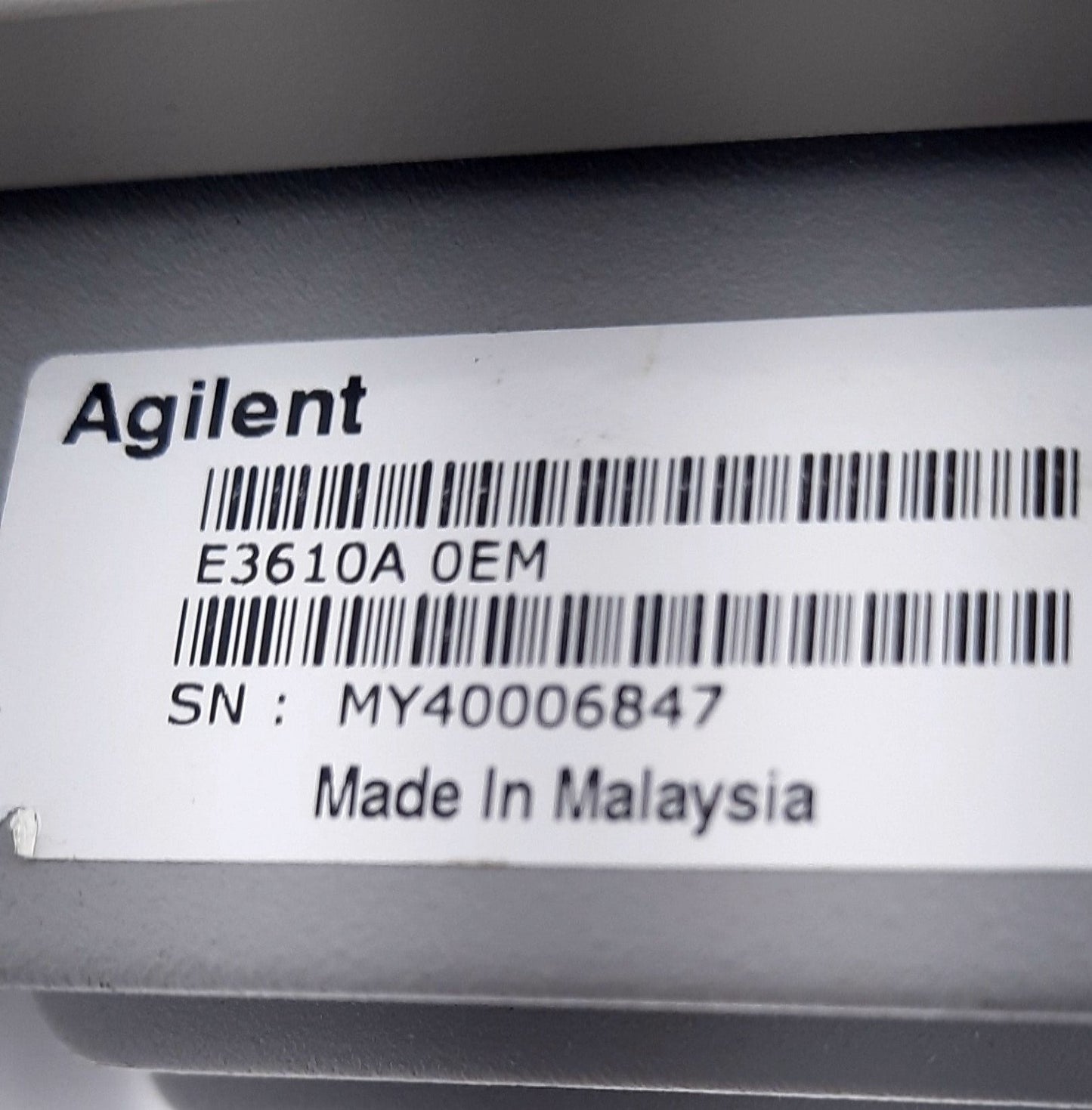 Used Agilent HP E3610A Bench DC Power Supply Dual Range 0-8Vdc @ 0-3A,0-15Vdc @ 0-2A