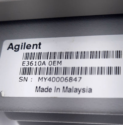 Used Agilent HP E3610A Bench DC Power Supply Dual Range 0-8Vdc @ 0-3A,0-15Vdc @ 0-2A