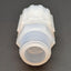 Used Parker GAMS-1212 Pargrip Male Straight Adapter PFA, 3/4" NPT, 3/4" Tube, 125psi