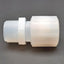 Used Parker GAMS-1212 Pargrip Male Straight Adapter PFA, 3/4" NPT, 3/4" Tube, 125psi