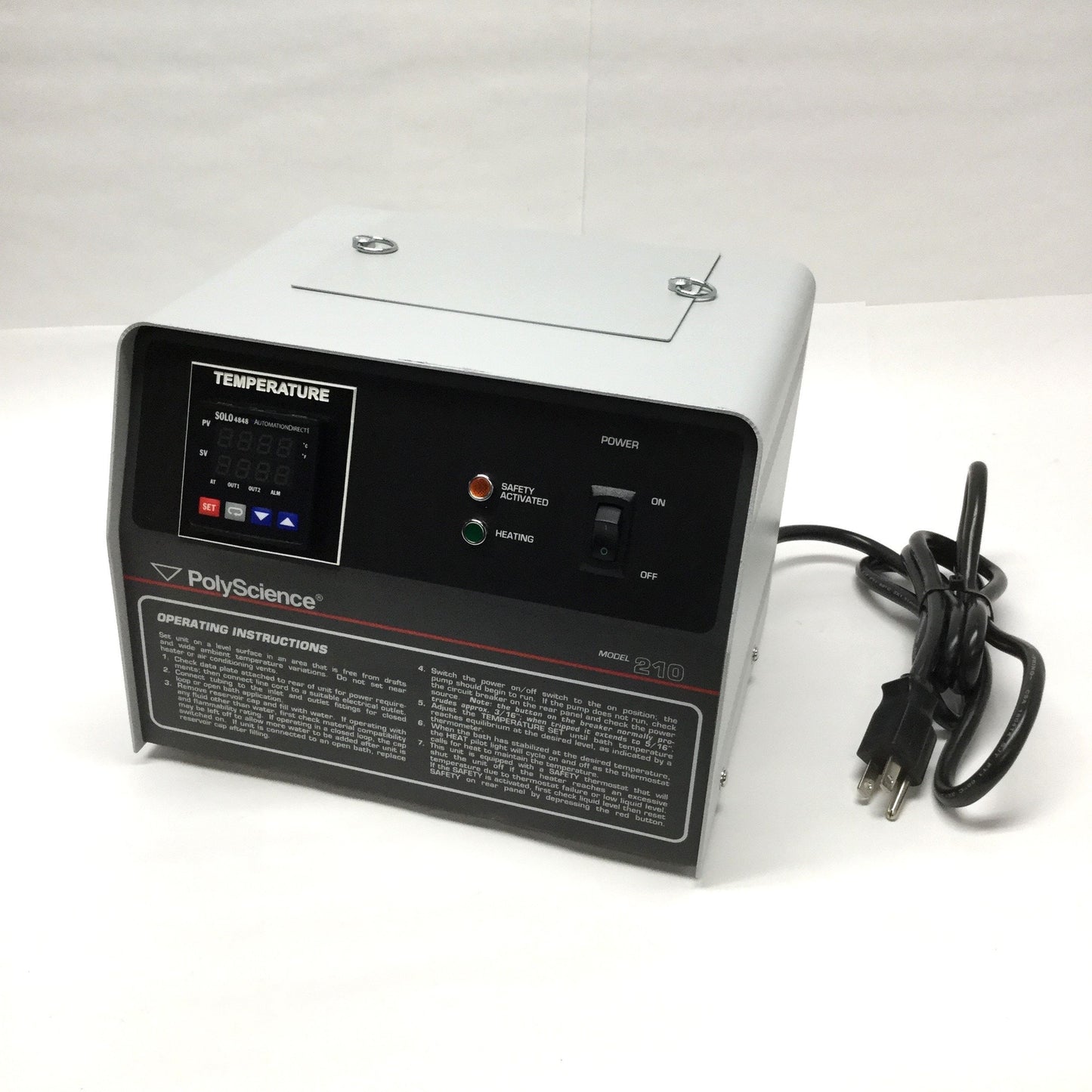 Used PolyScience 210 Temp Controlled Heated Water Recirculator 70°C 750W 120VAC 3GPM