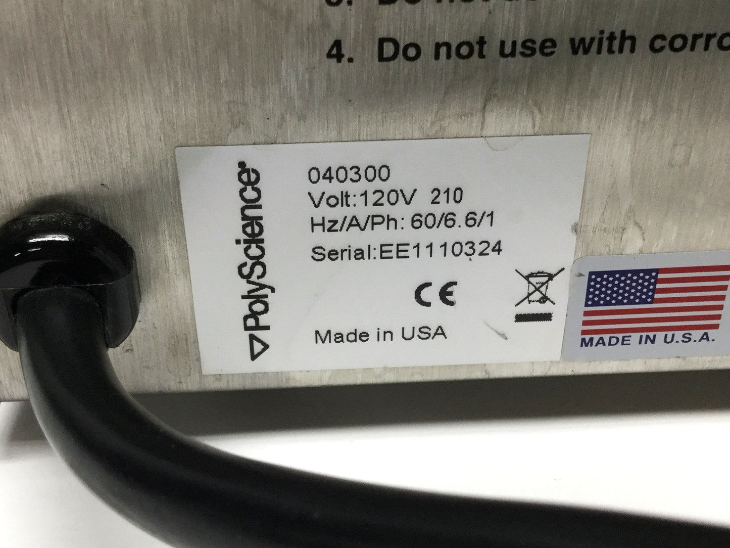 Used PolyScience 210 Temp Controlled Heated Water Recirculator 70°C 750W 120VAC 3GPM