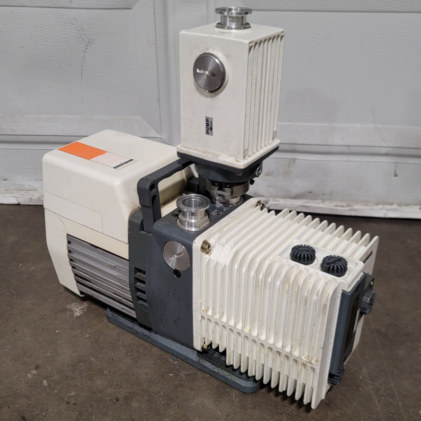 Used Alcatel Pascal 2010 I Analytical Dual Stage Rotary Vane Vacuum Pump, 115/220VAC