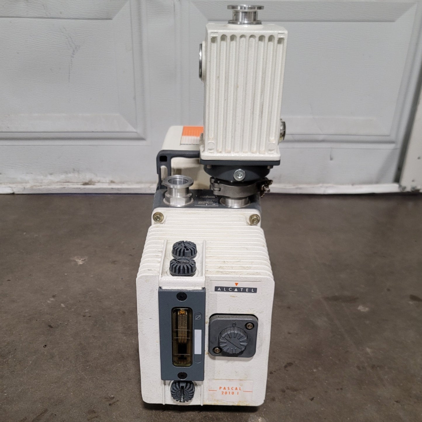 Used Alcatel Pascal 2010 I Analytical Dual Stage Rotary Vane Vacuum Pump, 115/220VAC
