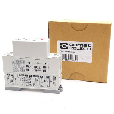 New Comat Releco CIM1/UC24-240V Multifunction Time Relay, 1 CO, 16A 250VAC, DIN Rail