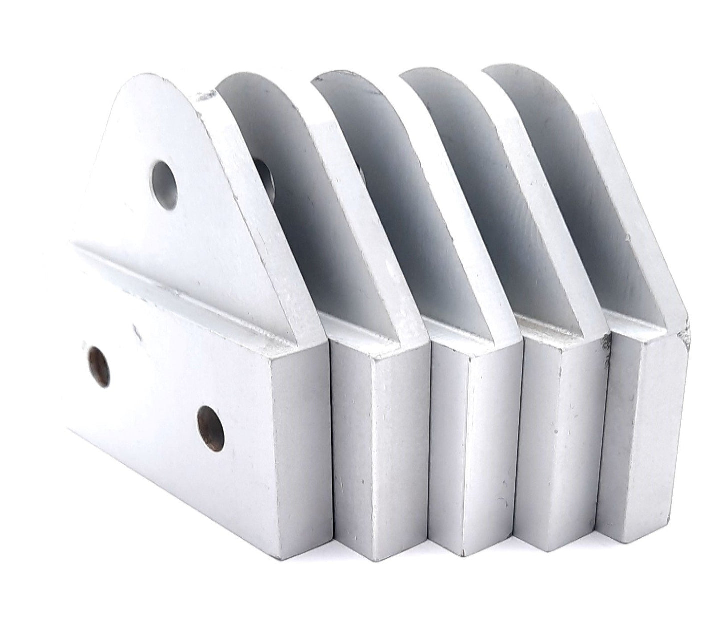 Used Lot of 5 80/20 4392 Recessed Triangular Pivot Plate 15 Series 3 Hole 3" x 3"