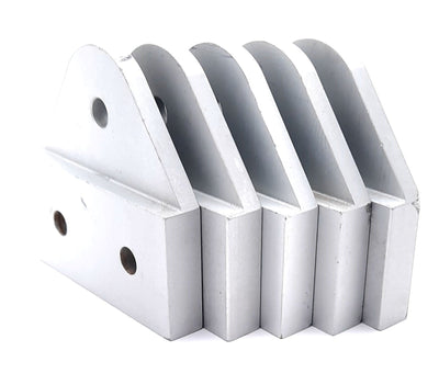 Used Lot of 5 80/20 4392 Recessed Triangular Pivot Plate 15 Series 3 Hole 3" x 3"