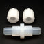 Used Parker FSC-8 Parflare Straight Tube Connector, 1/2" to 1/2" Tube PFA, 125psig