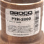 Used Graco PTH-2000 Hose Barb Fitting, 2" NPT Male to 2" Hose Barb, Bronze