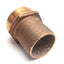 Used Graco PTH-2000 Hose Barb Fitting, 2" NPT Male to 2" Hose Barb, Bronze