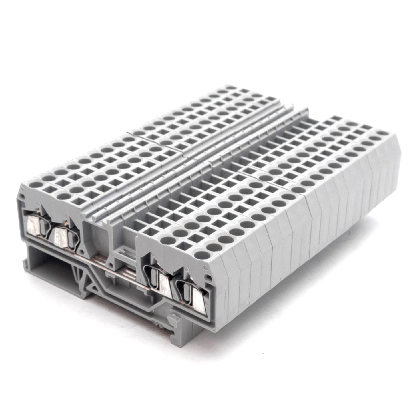 Used Lot of 20 Wago 280-833 4-Conductor Feed Through Terminal Block 800V 20A DIN Rail