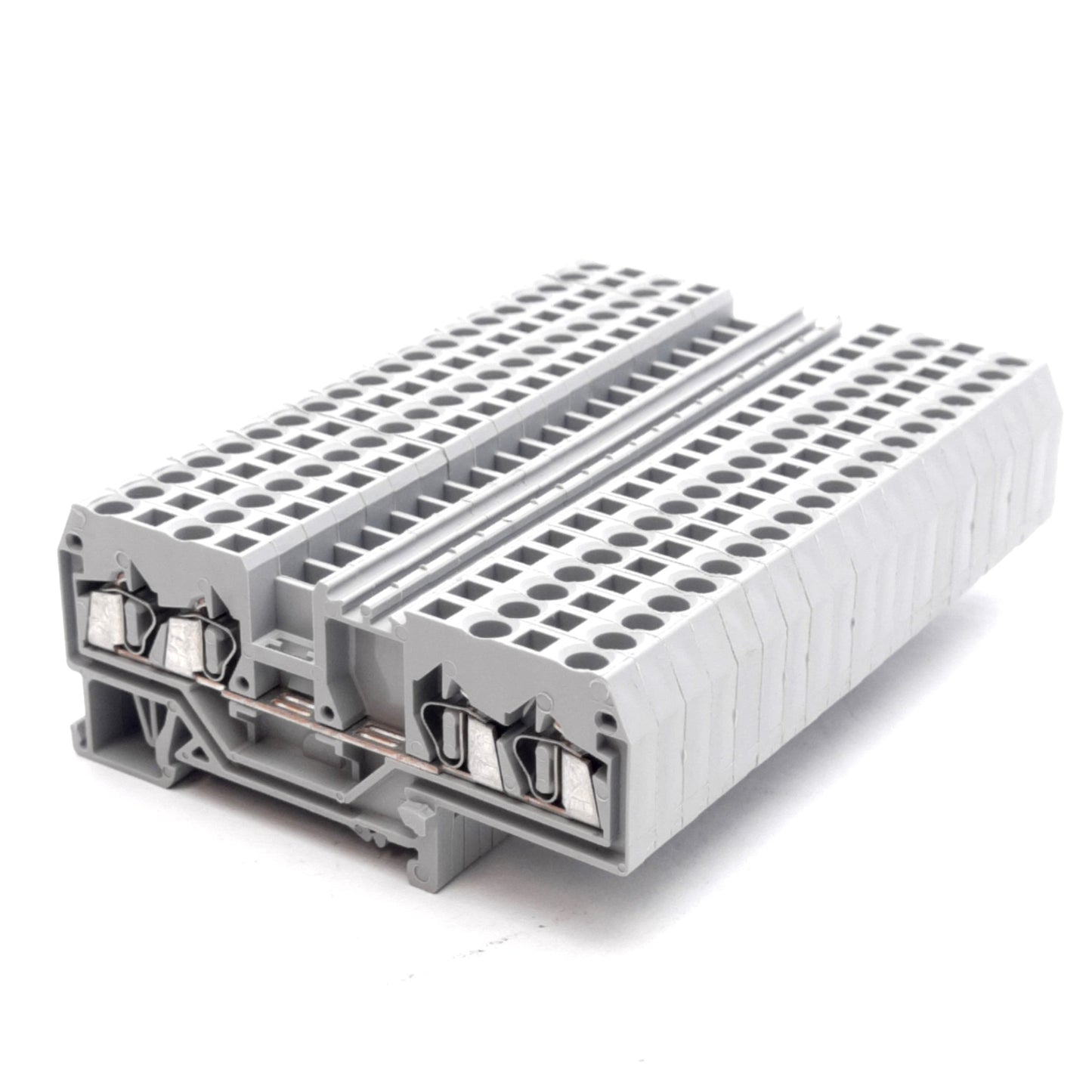 Used Lot of 20 Wago 280-633 4-Conductor Feed Through Terminal Block 800V 20A DIN Rail