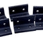 Used Lot of 6 80/20 4303 Aluminum Extrusion Inside 90 Degree Corner Brackets, 4-Hole