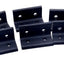 Used Lot of 6 80/20 4303 Aluminum Extrusion Inside 90 Degree Corner Brackets, 4-Hole