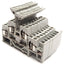 Used Lot of 8 Wago 281-620 4-Conductor Double Deck Terminal Block, 500V 26A, 2 Pole