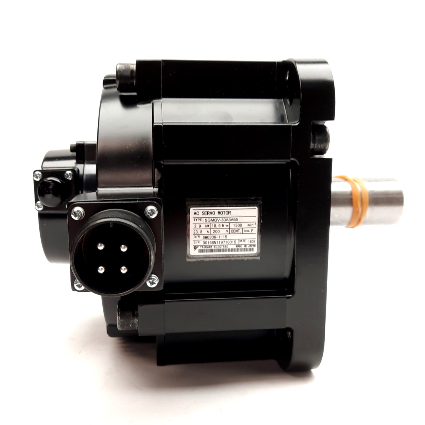 New – Open box Yaskawa SGMGV-30A3A6S Servo Motor, 20-Bit Absolute Encoder 200VAC 2.9kW 1500RPM