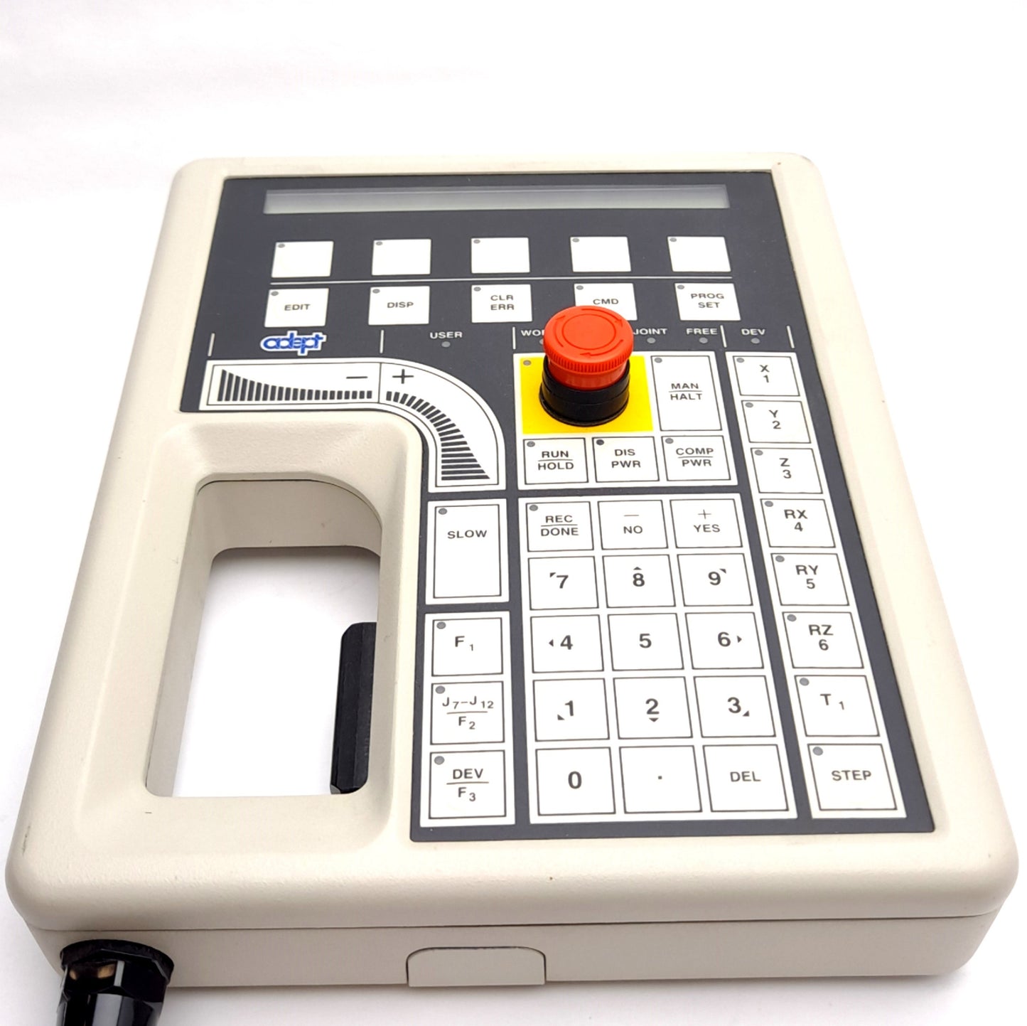 Used Adept 10332-11000 Rev D Manual Control III Operator Teach Pendant w/ Trigger