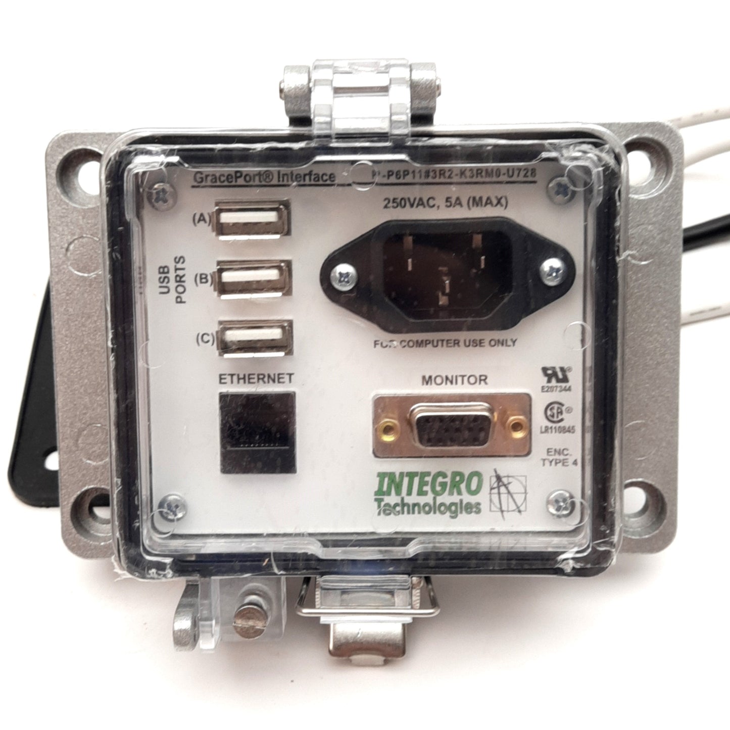 New – Open box Grace P-P6P11#3R2-K3RM0-U728 Panel Interface USB-A, RJ45, D-Sub 15-Pin, 250VAC