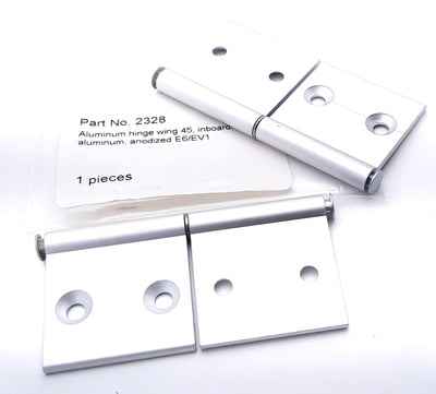 New Lot of 2 80/20 2328 Concealed Hinge 45 Series 4 Hole