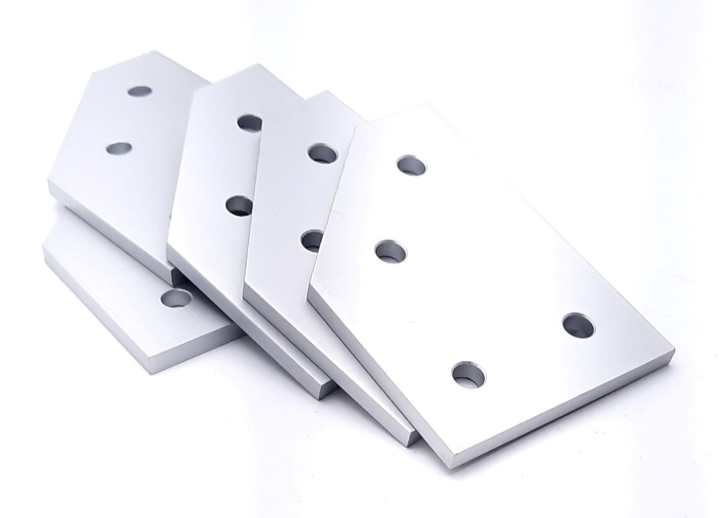 New Lot of 5 80/20 4346 45 Degree Angled Flat Plate 15 Series 4 Hole 4.5 x 3"