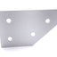 New Lot of 5 80/20 4346 45 Degree Angled Flat Plate 15 Series 4 Hole 4.5 x 3"