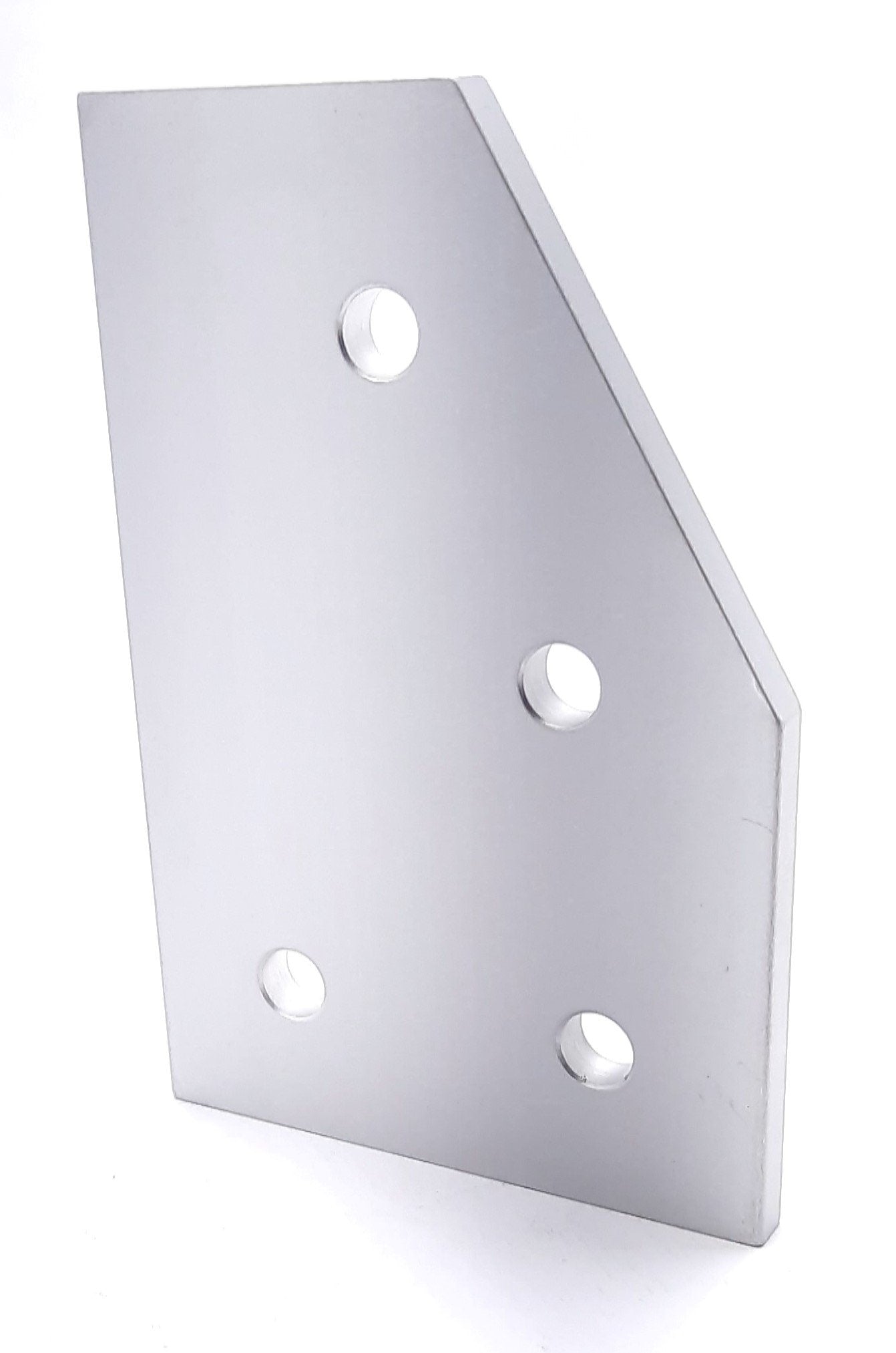 New Lot of 5 80/20 4361 60 Degree Angled Flat Plate 15 Series 4 Hole 4.5" x 3"