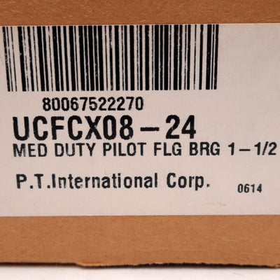 New AMI UCFCX08-24 Flange-Mount Ball Bearing Unit ø1.5in Bore 5.25in OD Medium Duty