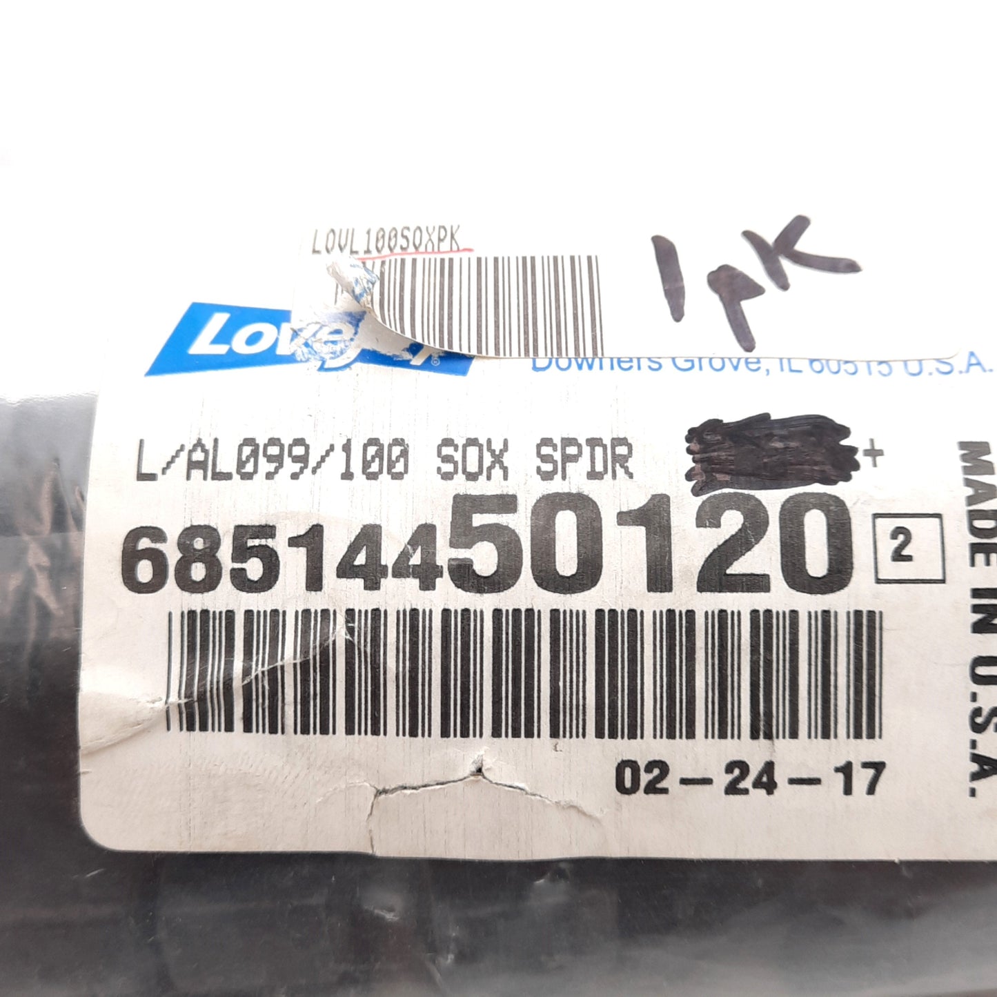 New – Open box Lovejoy L/AL099/100 SOX SPDR Jaw Coupling Spider & Element, ø61.52mm x 10.92mm
