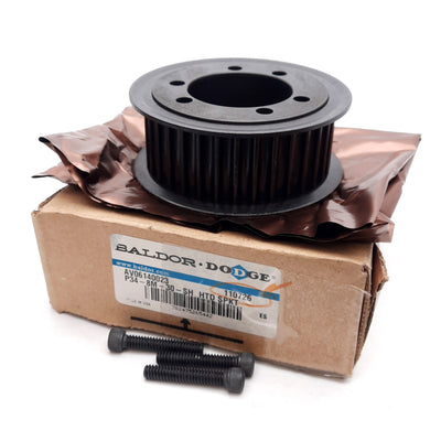 New – Open box Baldor 110726 High Torque Drive Belt Sprocket, ø1.8in Bore, 8mm Pitch, 3.81in OD