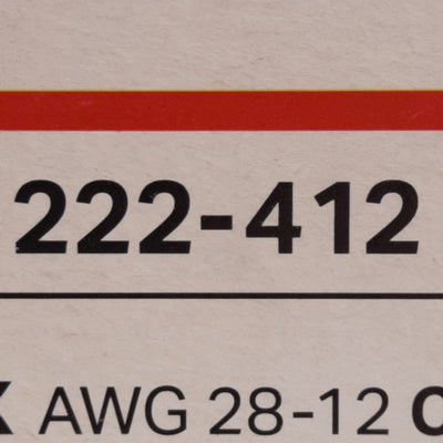 New Lot of 100 Wago 222-412 Lever Nut Splicing Connectors, 2-Conductor, 400V 32A