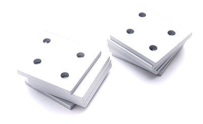 New Lot of 10 80/20 4110 15 Degree Angled Flat Plate 10 Series 4 Hole