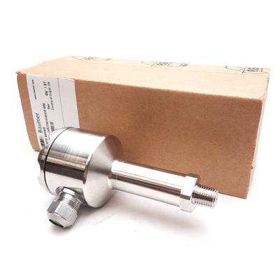 New Baumer PBMN-24B22RA15404201000 Pressure Sensor, 8-30VDC IN, 4-20mA OUT, 0-10bar