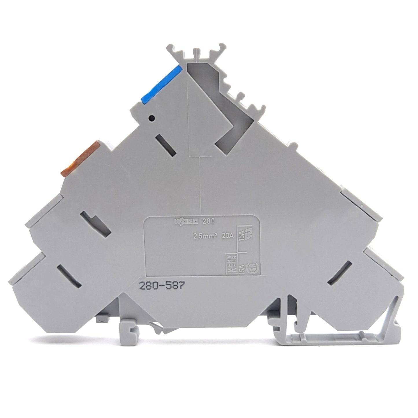 New – Open box Lot of 8 Wago 280-587 4-Conductor Terminal Block, 400V 20A, 4-Level, 2-Potential